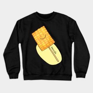 Delicious corn on a stick Crewneck Sweatshirt